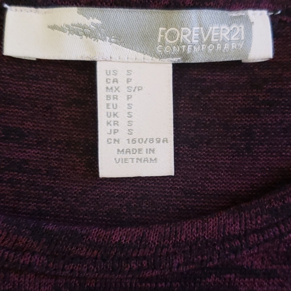 Forever 21 long-sleeved cropped knit top, S - Picture 16 of 16